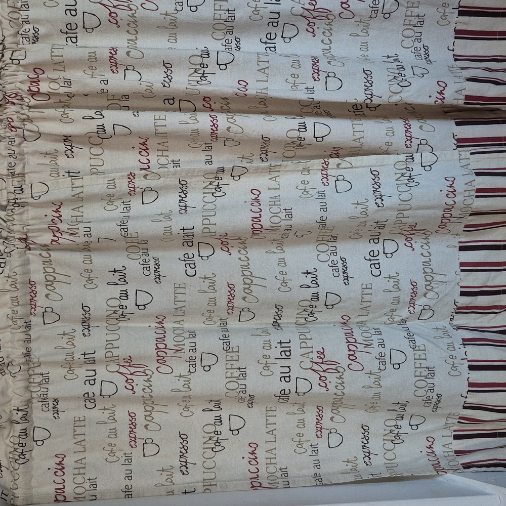 Coffee Cappucino Cafe Au Lait Curtains 2 Panels